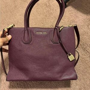 Michael Kors Leather Mercer Tote Bag
